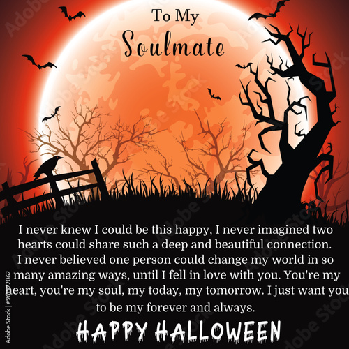 halloween message card design shineon 2024