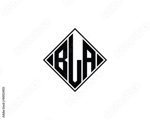 BLA logo design vector template. BLA