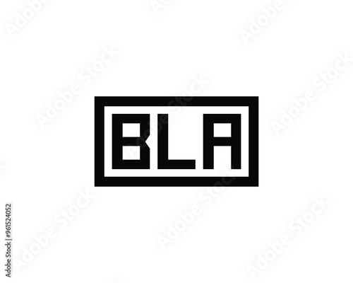 BLA logo design vector template. BLA