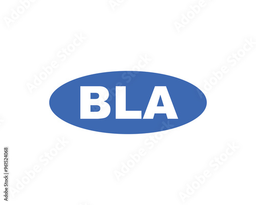 BLA logo design vector template. BLA