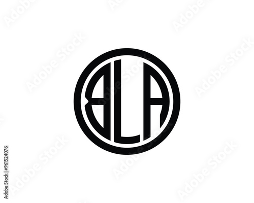 BLA logo design vector template. BLA