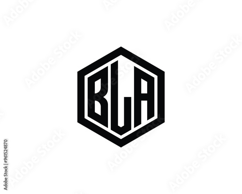 BLA logo design vector template. BLA