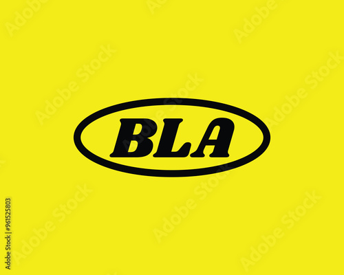 BLA logo design vector template. BLA