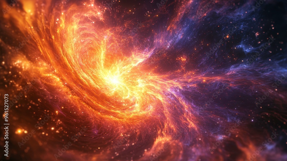 Visualization of fusion and fission processes, focusing on energy dynamics and particle interactions Visualization of fusion and fission processes, focusing on energy dynamics and particle interactions