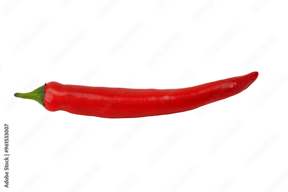Fresh red chili pepper isolated on a white background Fresh red chili pepper isolated on a white background