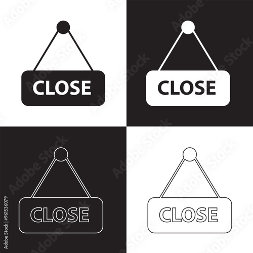 Close vector icon. Delete icon vector. cross sign. Wrong sign. Reject icon. Cancel icon. Cross. Prohibition sign. Alert sign.  Isolated on black and white background. Vector Illustration. EPS 10
