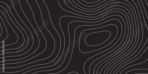 Black topology topography vector abstract design digital background seamless contour map texture territory geography desktop wallpaper and design for print work