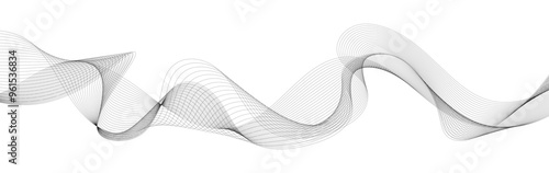 abstract black and white wave background