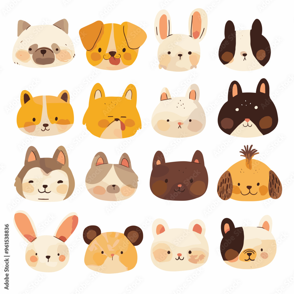set of funny animals set of funny animals