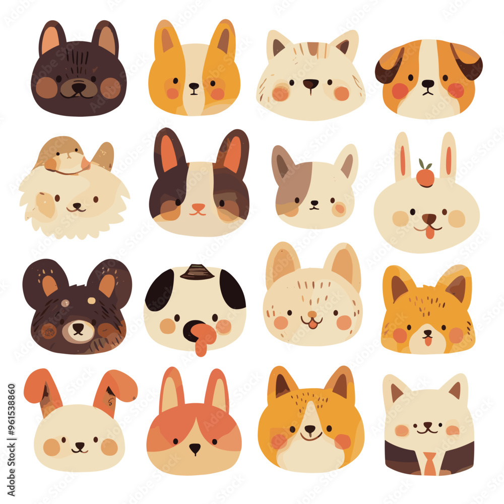 set of funny animals set of funny animals