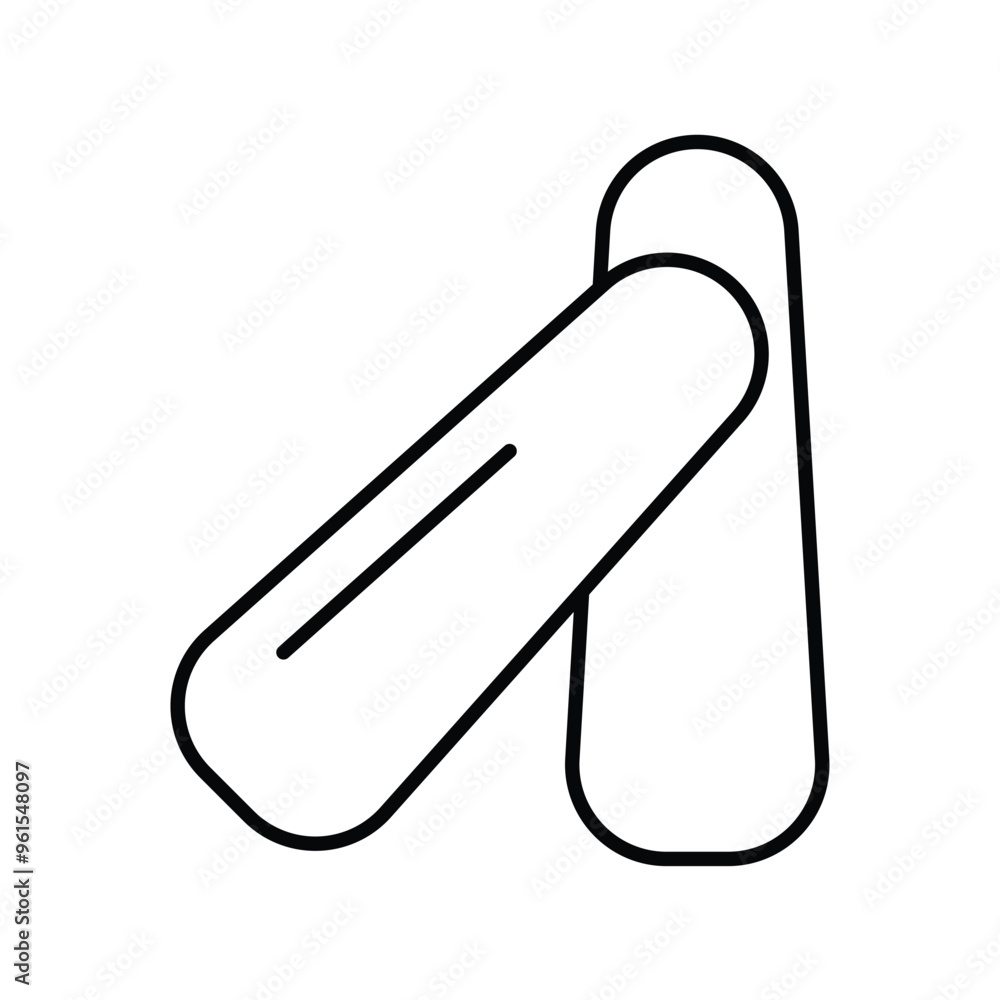 chalk line icon with white background vector stock illustration chalk line icon with white background vector stock illustration