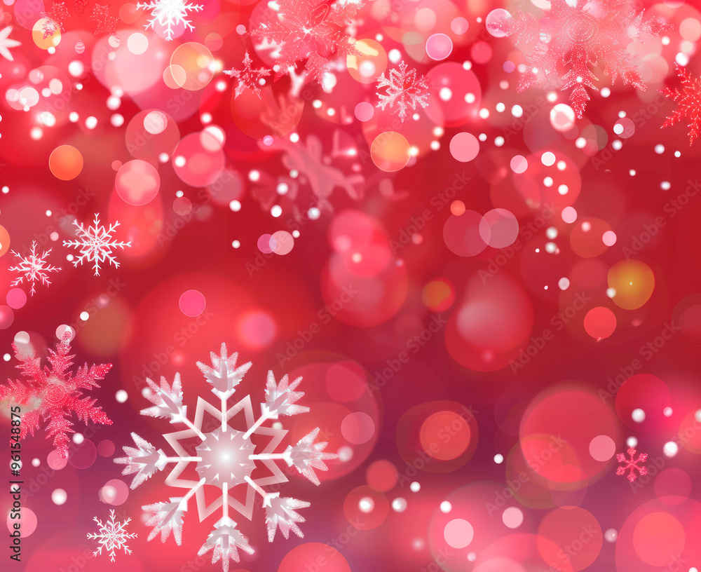 merry christmas postcard with red background merry christmas postcard with red background