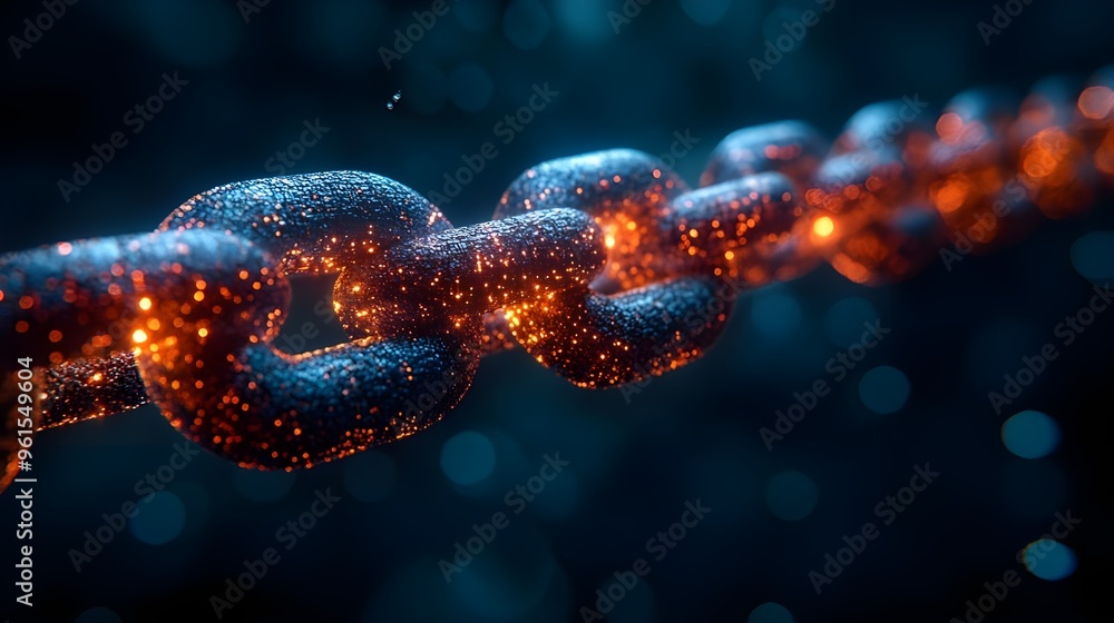 Blockchain ledger with secure transactions, octane render Blockchain ledger with secure transactions, octane render