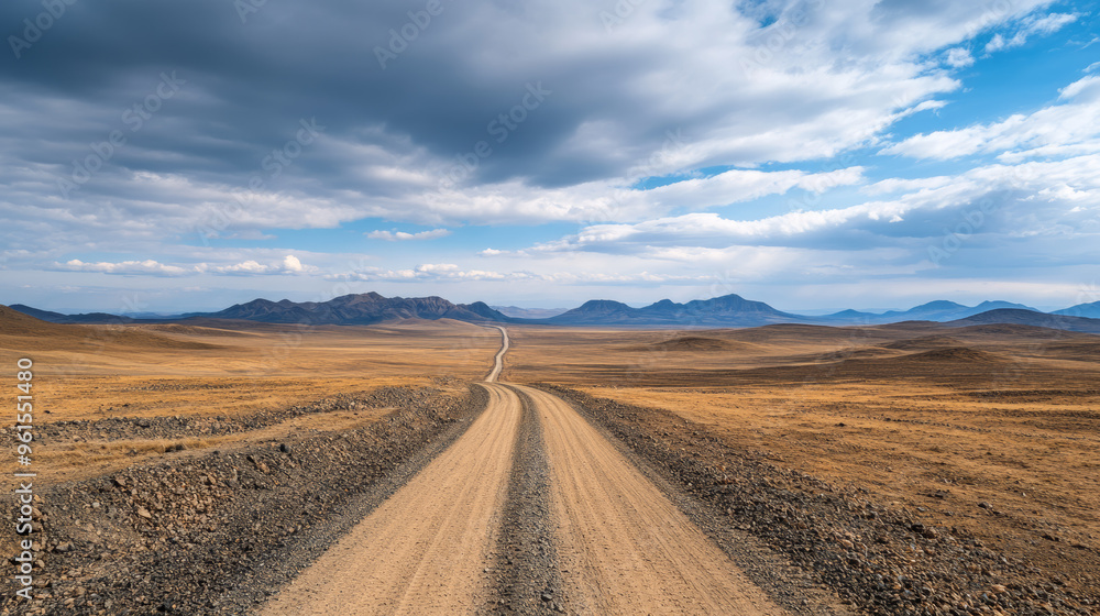 Vast mining landscape with conveyor belts stretching across barren land, conveying industry and environmental impact Vast mining landscape with conveyor belts stretching across barren land, conveying industry and environmental impact