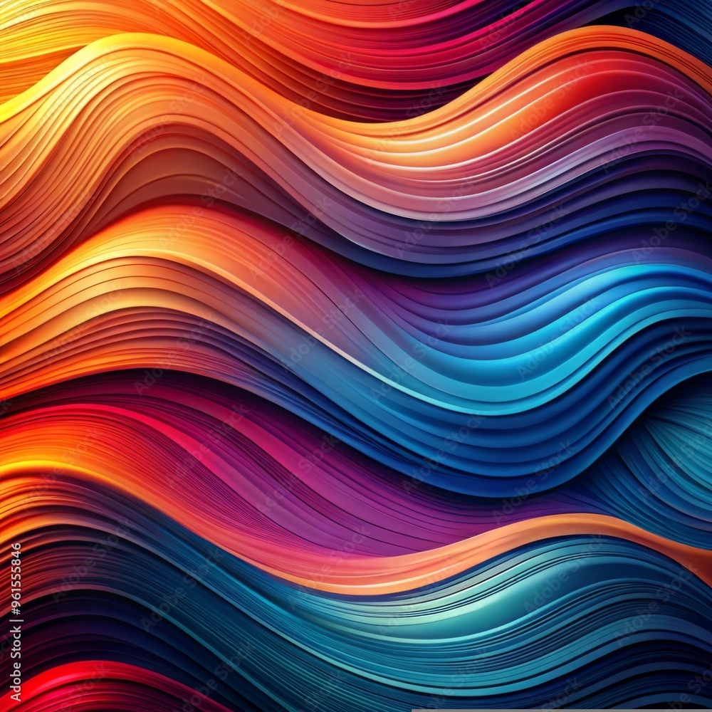 Obraz premium Vibrant Gradient with Bold Colors and Textured Depth