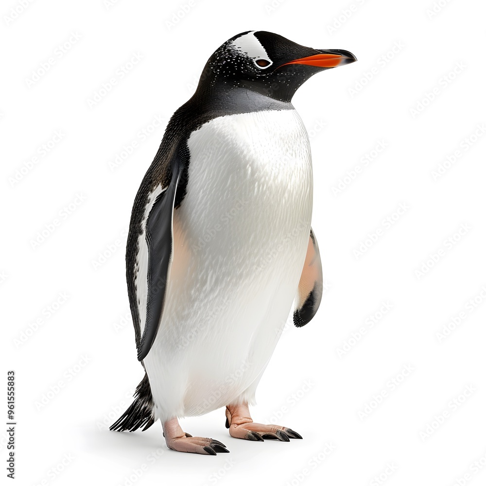 penguin in isolated white background penguin in isolated white background