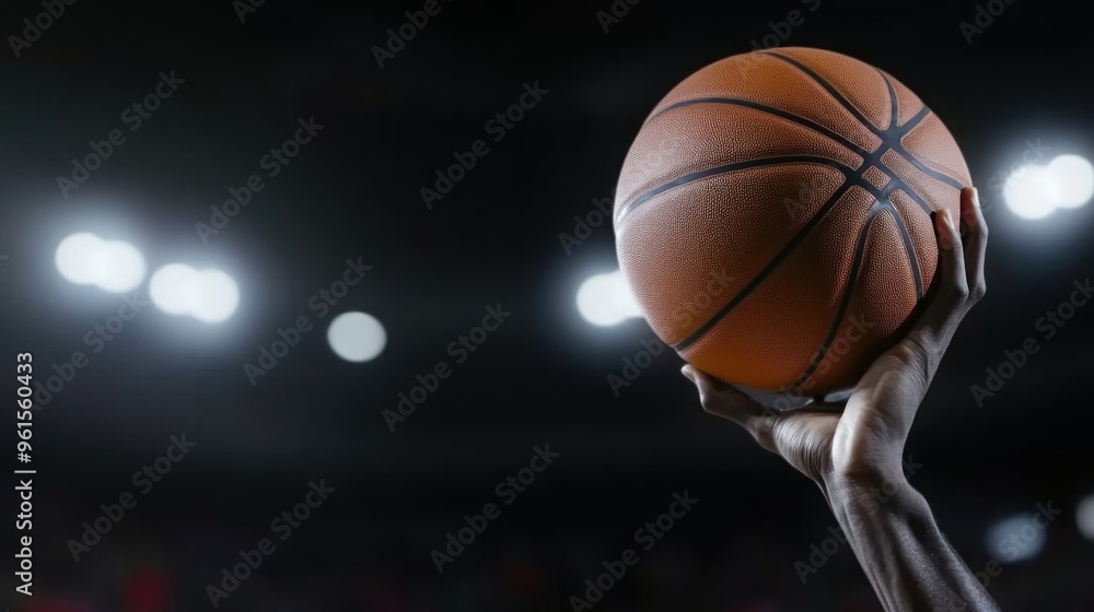 Fototapeta premium Basketball Close Up.