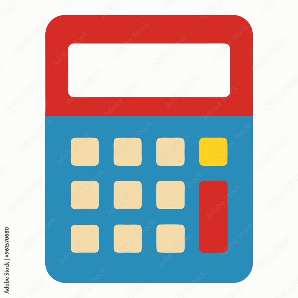 Calculator vector design on a white background Calculator vector design on a white background