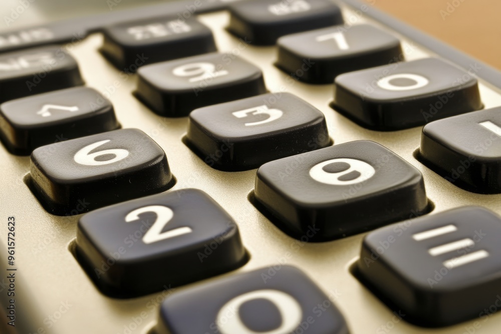 Close-up of a Calculator's Keypad Close-up of a Calculator's Keypad