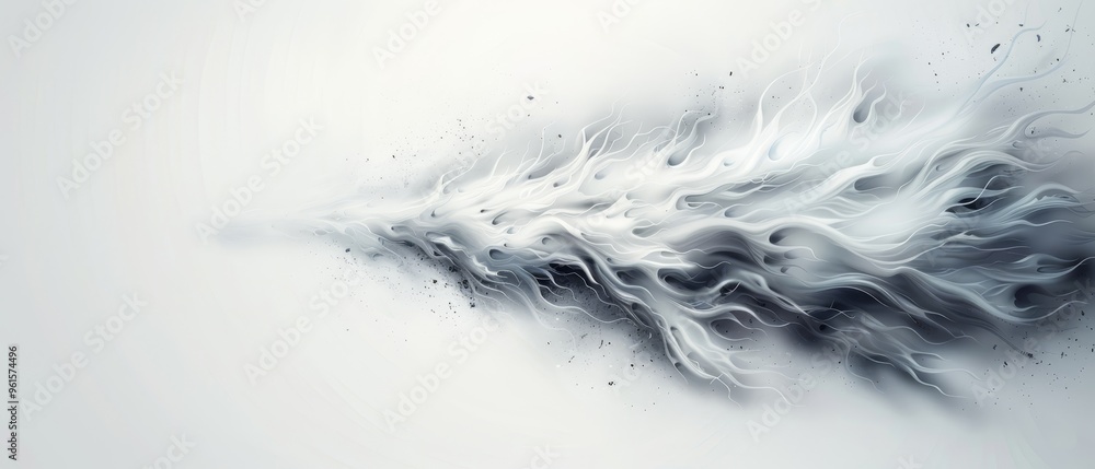one white with black and white swirls one white with black and white swirls
