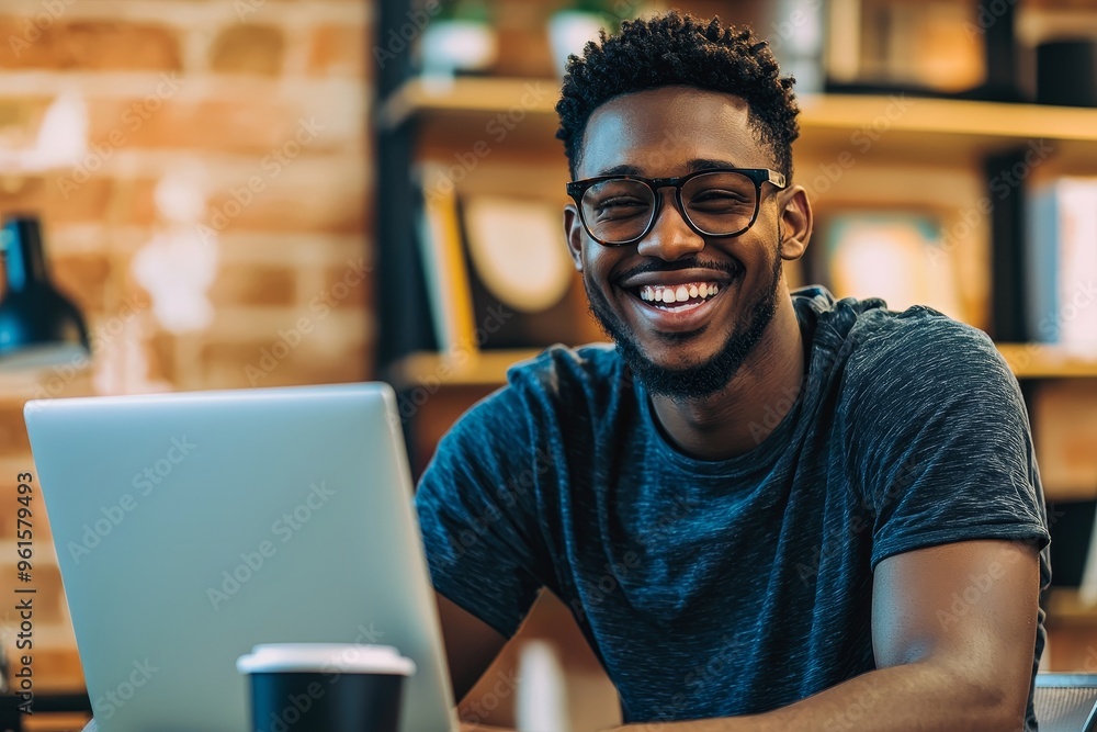 Man working on a laptop in an office. Handsome man in a suit. Man working on a laptop in an office. Handsome man in a suit.