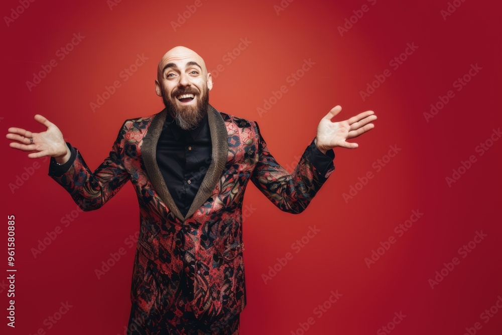 Lively portrait of bearded man looking cool and charismatic. Close-up of charming young man beard full of vibrant energy. Lively reminder that style is extension of confidence. Lively portrait of bearded man looking cool and charismatic. Close-up of charming young man beard full of vibrant energy. Lively reminder that style is extension of confidence.