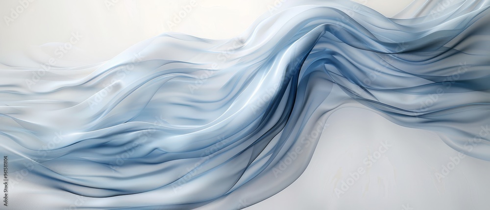 Obraz premium light blue and white background