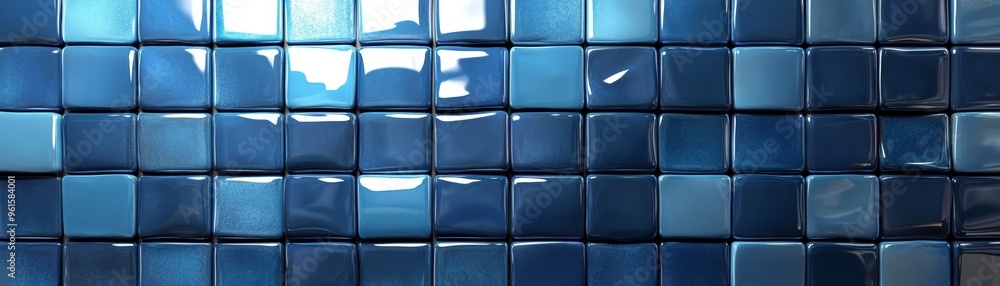 Abstract Blue Glass Tiles Background Texture Abstract Blue Glass Tiles Background Texture