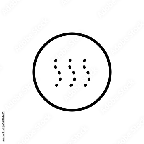 Spray cloud vector icon. Water, perfume or gas outline pictogram, humidifier vapor, hairspray or shower drops, nasal spray, aerosol fluid sprinkle symbol