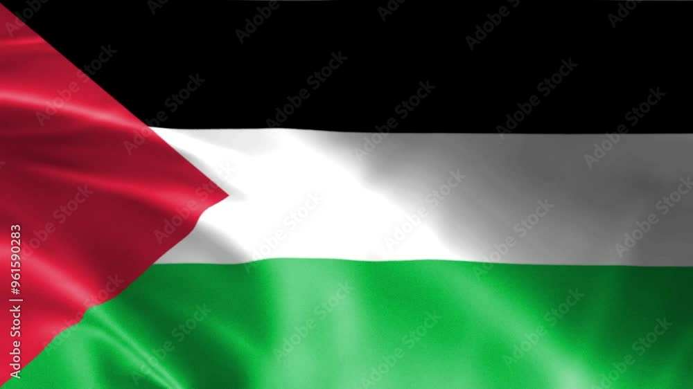 Palestine flag seamless loop animation. 4K VIdeo
Palestine flag seamless loop animation. 4K VIdeo