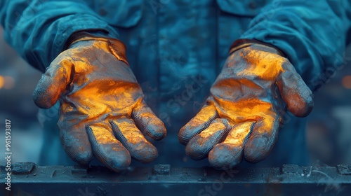 Heat-Resistant Gloves for Industrial Workers photo