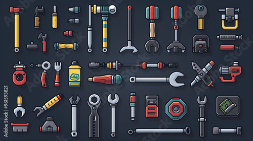 set of tools for repair