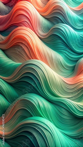 Intricate Multi-Layered Gradient with Rich Colors and Textures