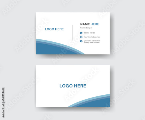 Chic Business Card Layout for Modern Business Owners