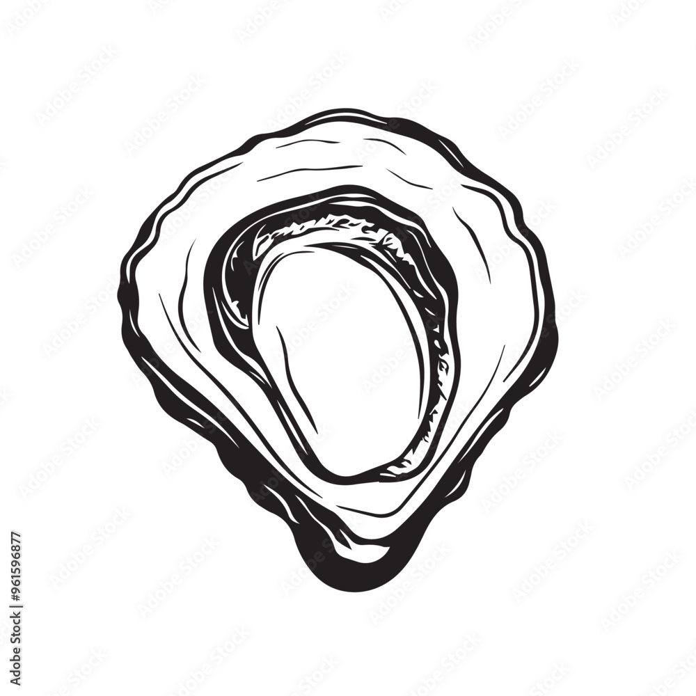 Oyster in cartoon, doodle style . Image for t-shirt, web, mobile apps and ui. Isolated 2d vector illustration in logo, icon, sketch style, Eps 10, black and white. AI Generative Oyster in cartoon, doodle style . Image for t-shirt, web, mobile apps and ui. Isolated 2d vector illustration in logo, icon, sketch style, Eps 10, black and white. AI Generative