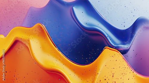 Moving, colorful abstract design with dynamic effects and fluid transitions, perfect for use in contemporary design templates.