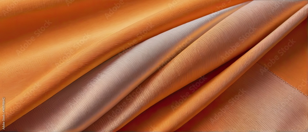 Orange and Beige Fabric Texture Orange and Beige Fabric Texture
