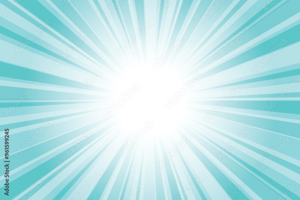 Abstract glowing medium turquoise blue sunburst background. Blue glow effect sunburst background for presentation, banner, poster, flyer, sales. Modern pop art poster for summer and spring. Abstract glowing medium turquoise blue sunburst background. Blue glow effect sunburst background for presentation, banner, poster, flyer, sales. Modern pop art poster for summer and spring.