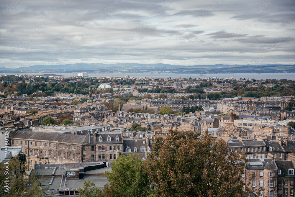 Panoramic View of Edinburgh Cityscape Panoramic View of Edinburgh Cityscape