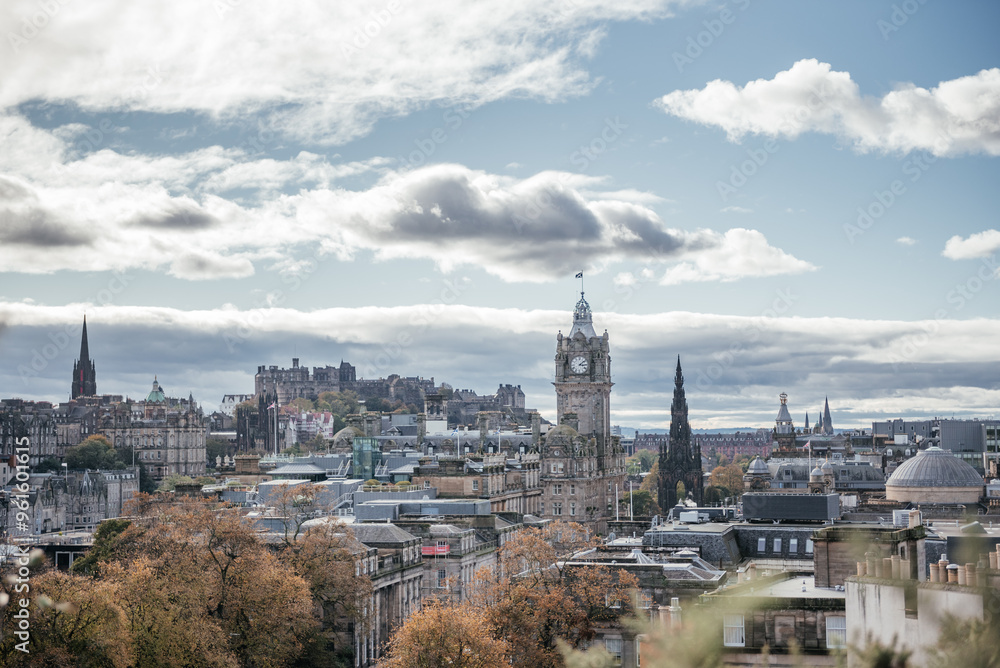 Edinburgh Cityscape with Historic Buildings Edinburgh Cityscape with Historic Buildings