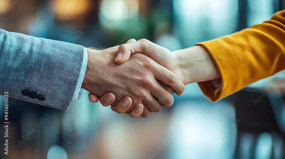 A close-up of a business handshake, representing partnership, agreement, and mutual success. A close-up of a business handshake, representing partnership, agreement, and mutual success.