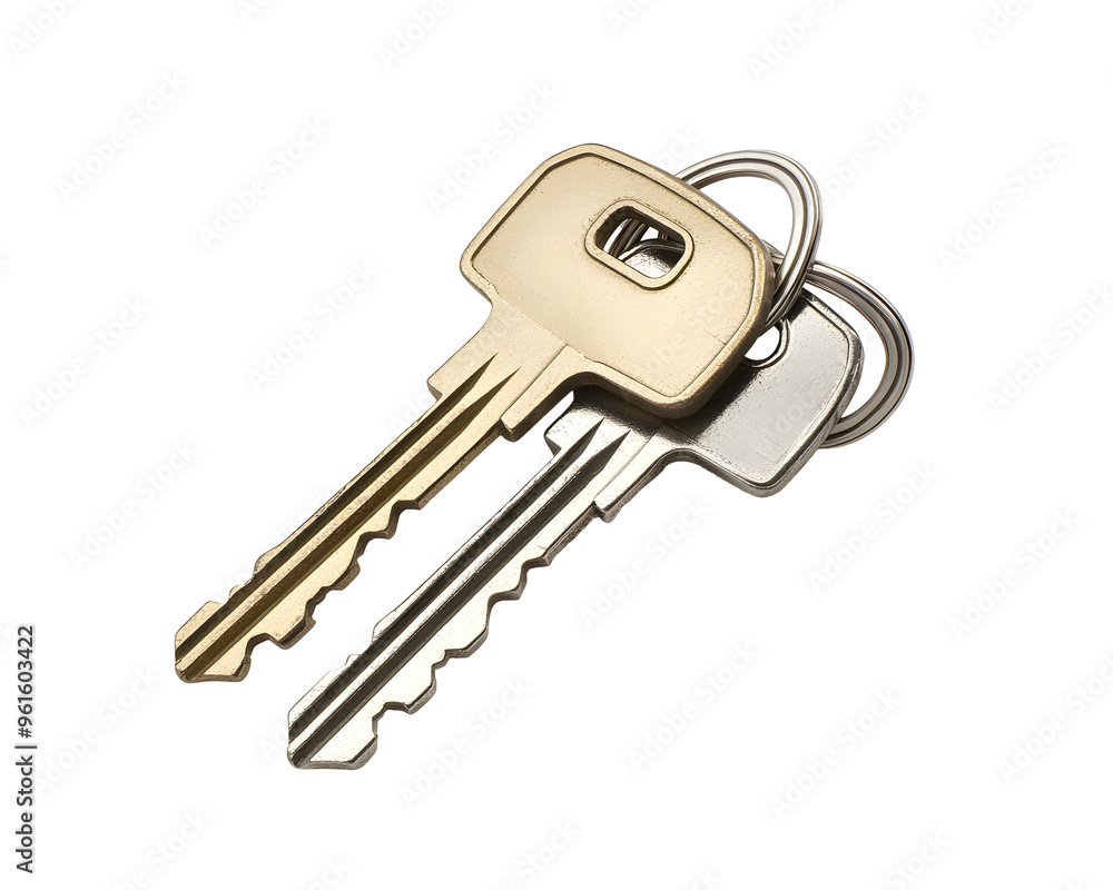 Keys in a Simple and Classic Design, Isolated on a Transparent PNG Background Keys in a Simple and Classic Design, Isolated on a Transparent PNG Background