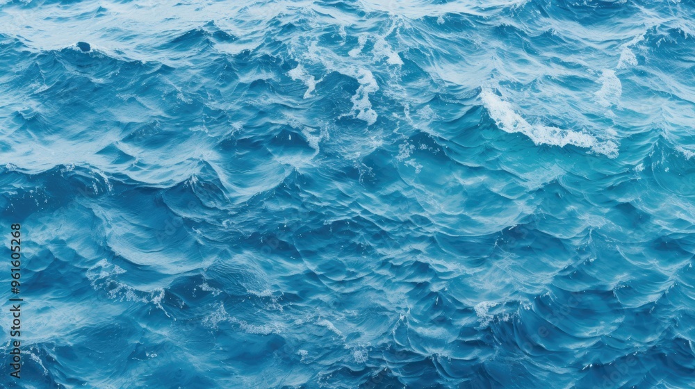 A serene and calming image of the ocean. The blue water is rippling gently, creating a beautiful and peaceful scene. A serene and calming image of the ocean. The blue water is rippling gently, creating a beautiful and peaceful scene.