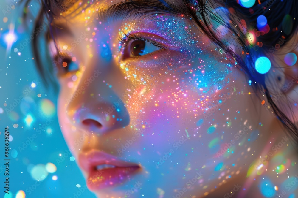 Beings of starlight reflecting cosmic wonders in a luminous dreamscape Beings of starlight reflecting cosmic wonders in a luminous dreamscape
