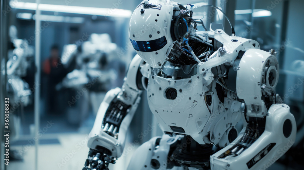 Advanced robotics manufacturing in Japan, with robots being built for various industries. Advanced robotics manufacturing in Japan, with robots being built for various industries.