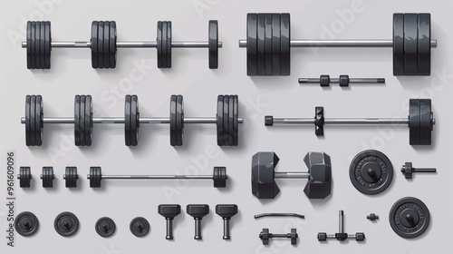 dumbbell isolated on white background