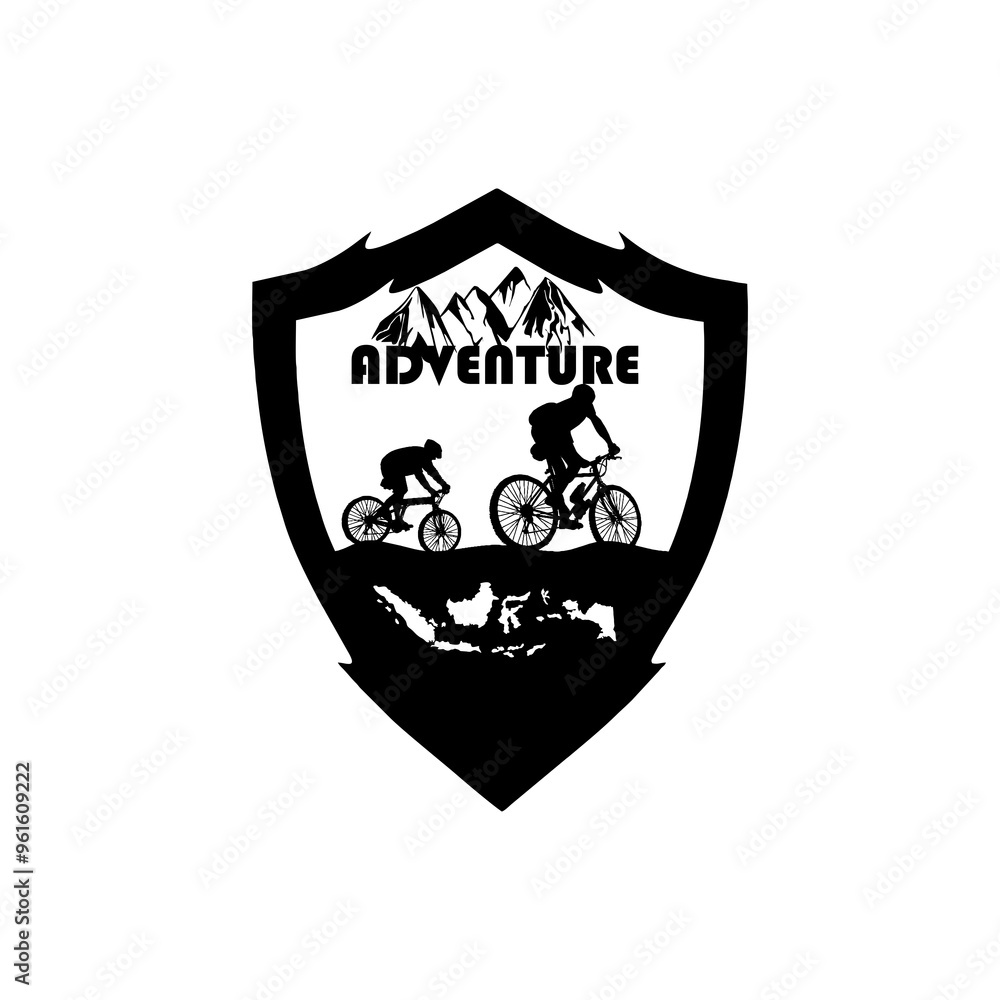 A mountain logo with a simple design, with a touch of a few colors, is suitable for climbing brands or camping equipment companies A mountain logo with a simple design, with a touch of a few colors, is suitable for climbing brands or camping equipment companies