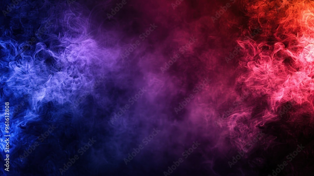 Abstract Blue and Red Smoke Background. Abstract Blue and Red Smoke Background.