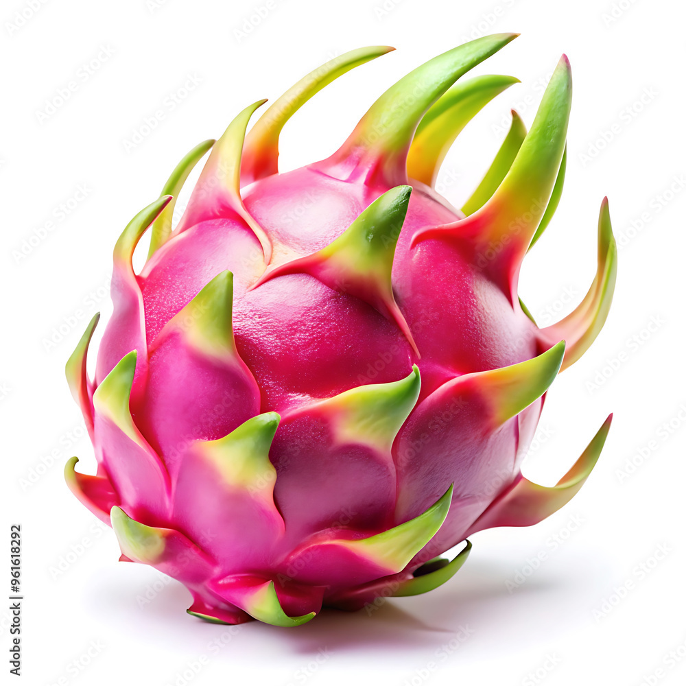 Dragon fruit close up view isolated on white background Dragon fruit close up view isolated on white background
