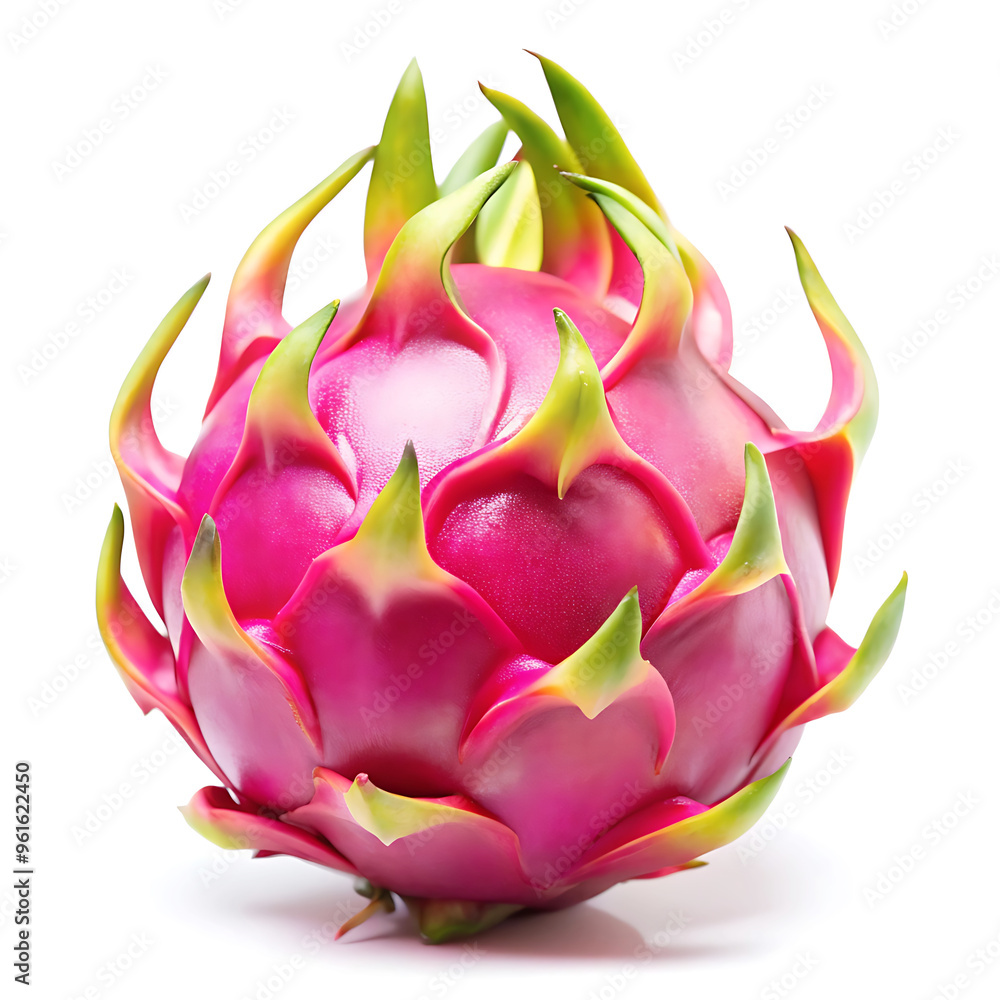 Dragon fruit close up view isolated on white background Dragon fruit close up view isolated on white background
